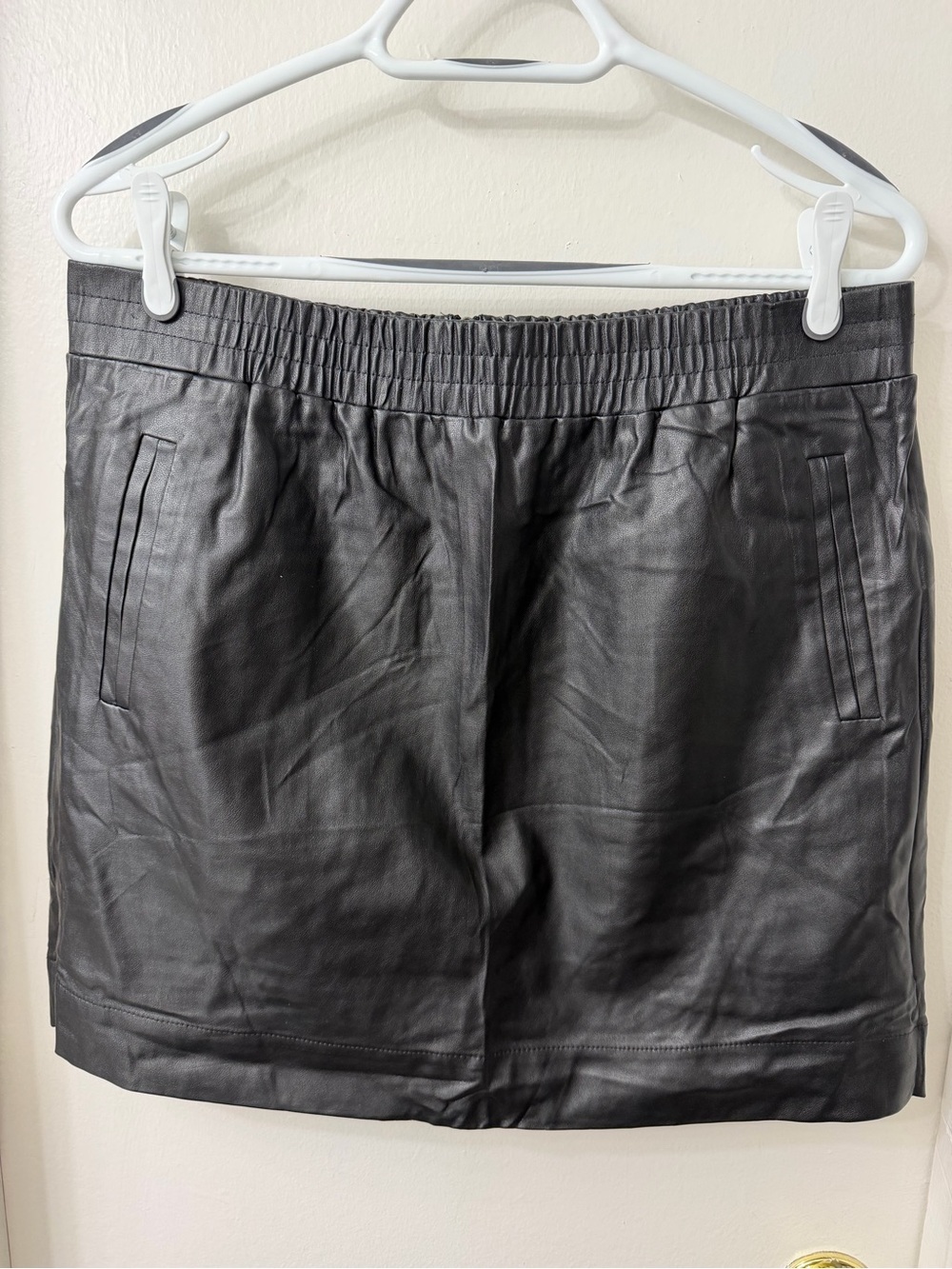 Women’s Black Faux Leather skirt